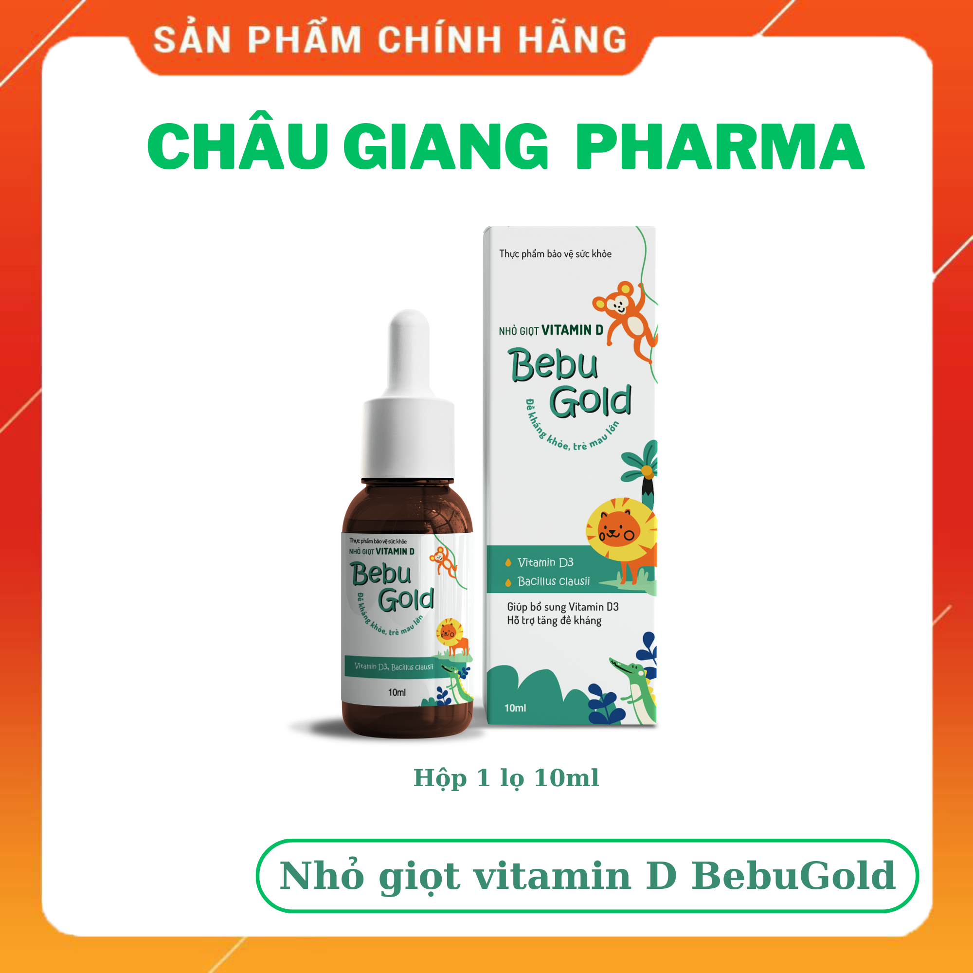 TPBVSK Nhỏ giọt vitamin D BebuGold